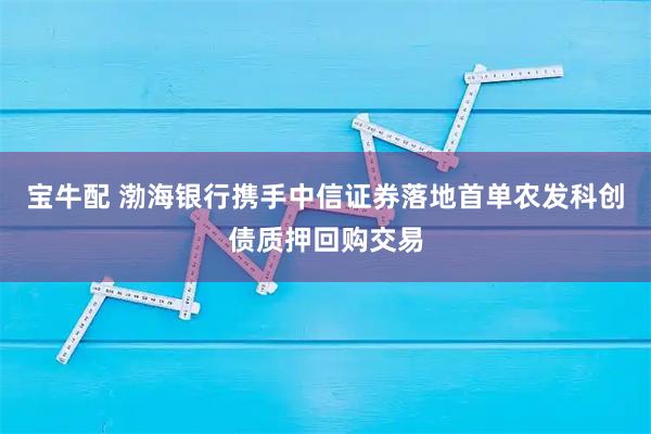 宝牛配 渤海银行携手中信证券落地首单农发科创债质押回购交易