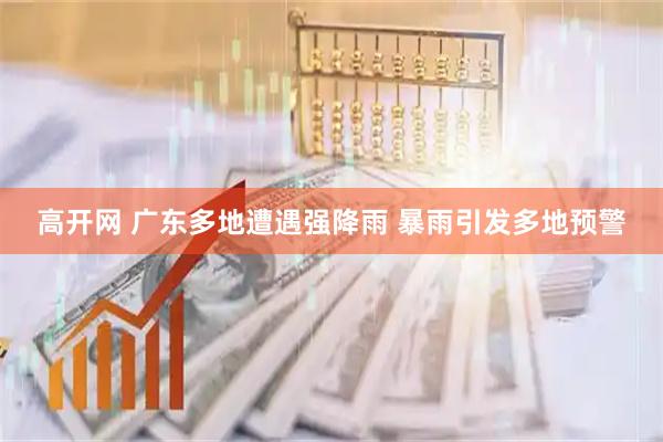 高开网 广东多地遭遇强降雨 暴雨引发多地预警